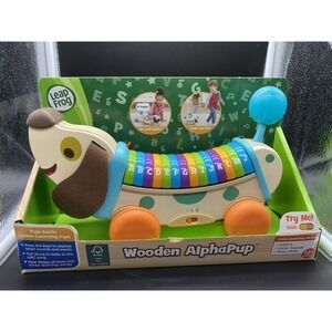 VTech LeapFrog Wooden‎ AlphaPup- New!! Great gift for learning